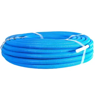 Käyttövesiputki PEX 22x3,0/34 suojaputkessa 50m , jota käytetään rakennuksien sisäpuolisiin käyttövesijohtoasennukseen. Putki on valmiina suojaputkessa ja sitä voidaan käyttää sekä kylmän että kuuman käyttöveden asennuksiin.