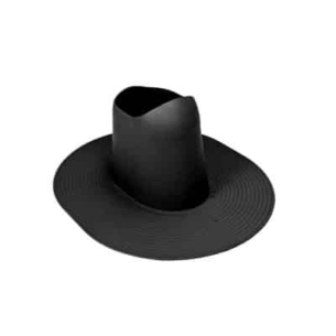 Kattoläpivienti Vilpe huopakatolle korkea musta