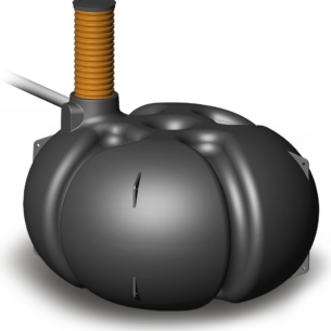 Lokasäiliö Wavin-Labko LOKA 5400 L ilman hälytintä. Umpisäiliö soveltuu erinomaisesti omakotitalojen ja vapaa-ajan kiinteistöjen jätevesien keräämiseen.