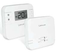 Langaton huonetermostaatti SALUS RT310RF + lähetin on tyylikäs ja tarkka digitaalinen termostaatti, jossa on helppolukuinen nestekidenäyttö (LCD).