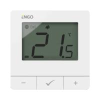 ENGO E20iW langaton huonetermostaatti + lähetin Langaton, Internet-termostaatti, Wi-Fi, Valkoinen