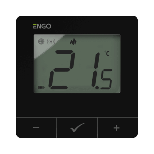 ENGO E20iB langaton huonetermostaatti musta + lähetin ENGO E20iB langaton huonetermostaatti musta + lähetin Langaton, Internet-termostaatti, Wi-Fi, Musta