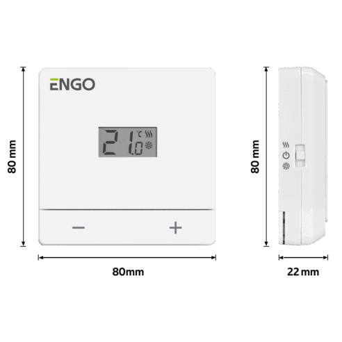 Huonetermostaatti ENGO Easy valkoinen 24V - Image 3