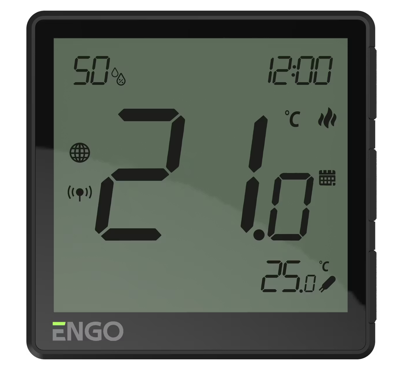 Huonetermostaatti ENGO SMART EONE230B on moderni ja tarkasti toimiva lattialämmityksen huonetermostaatti, jossa on sisäänrakennettu kosteusanturi. Tyylikäs muotoilu ja selkeä näyttö tekevät siitä toimivan ratkaisun kotiin, remonttikohteisiin ja vapaa-ajan asuntoihin.